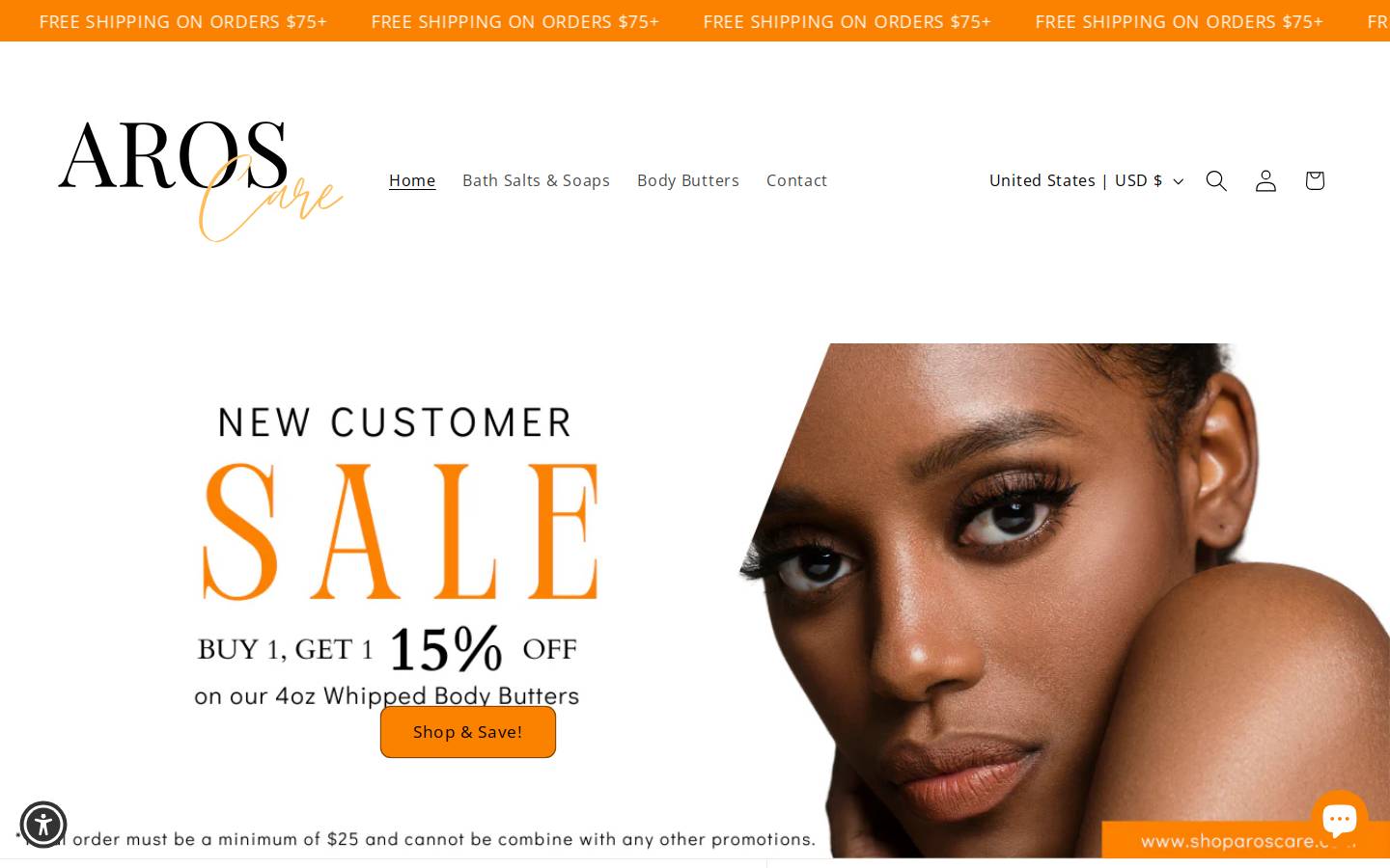 shoparoscare.com homepage screenshot