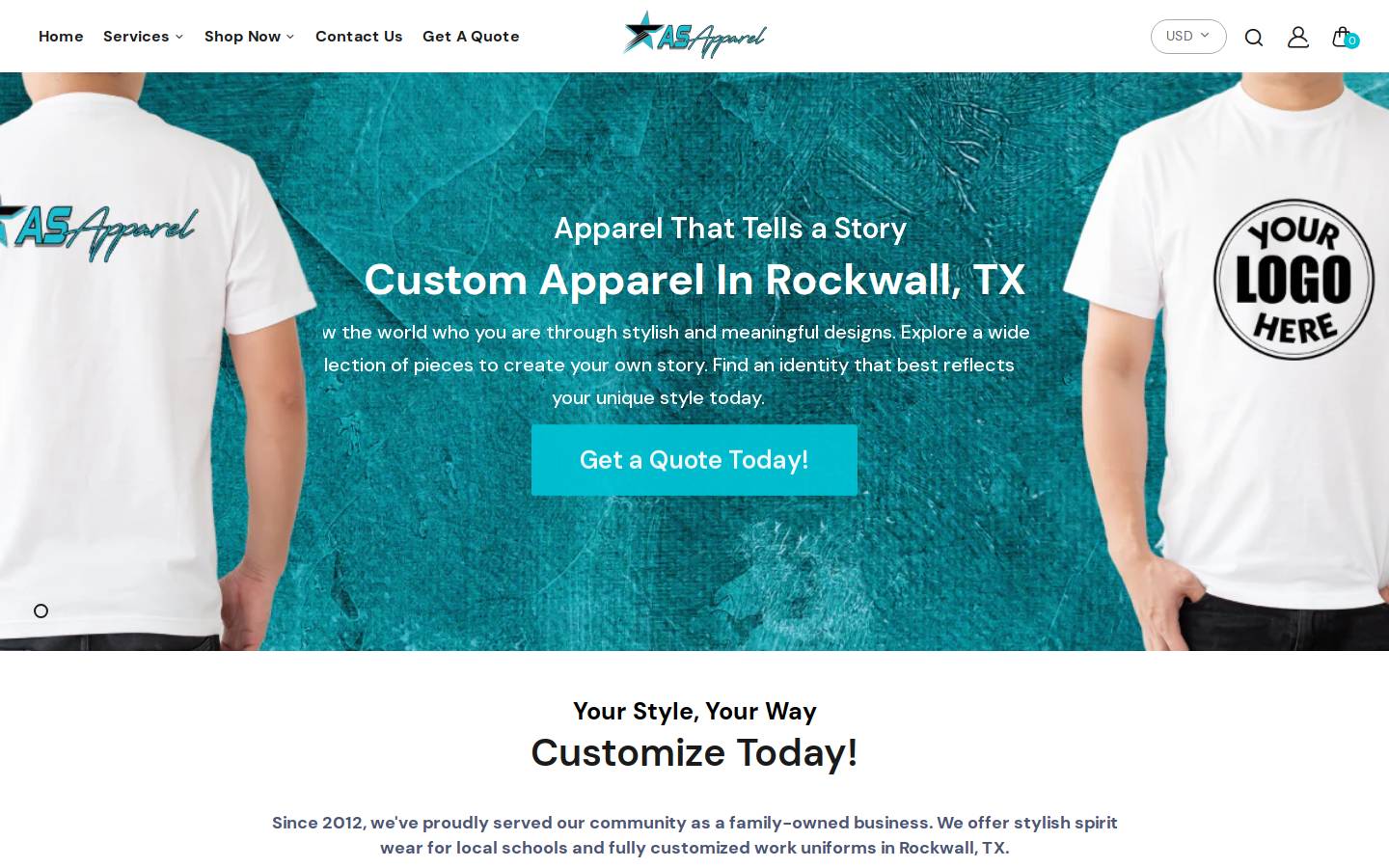 shopasapparelwholesale.com homepage screenshot