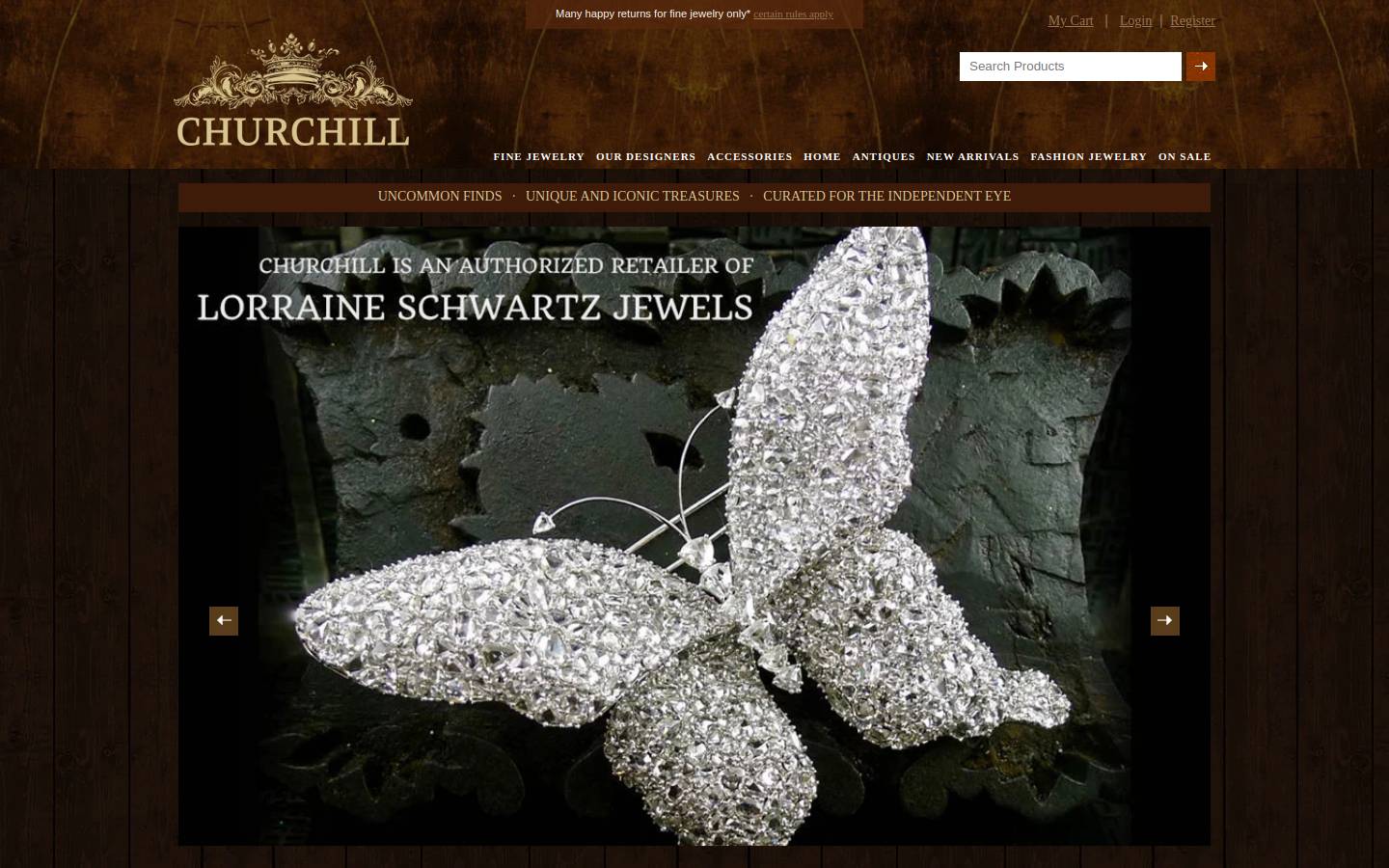 shopatchurchill.com homepage screenshot