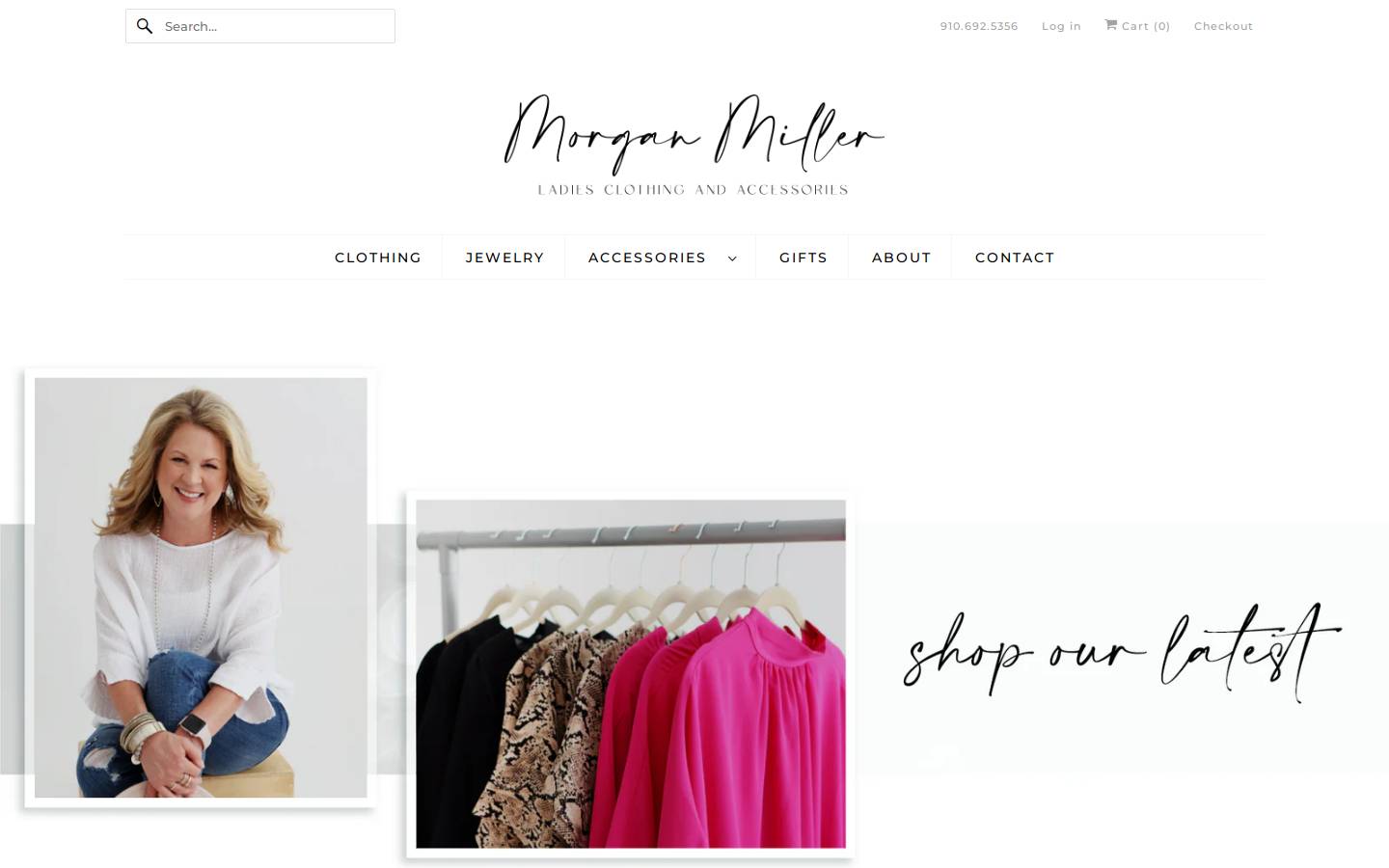 shopatmorganmiller.com homepage screenshot