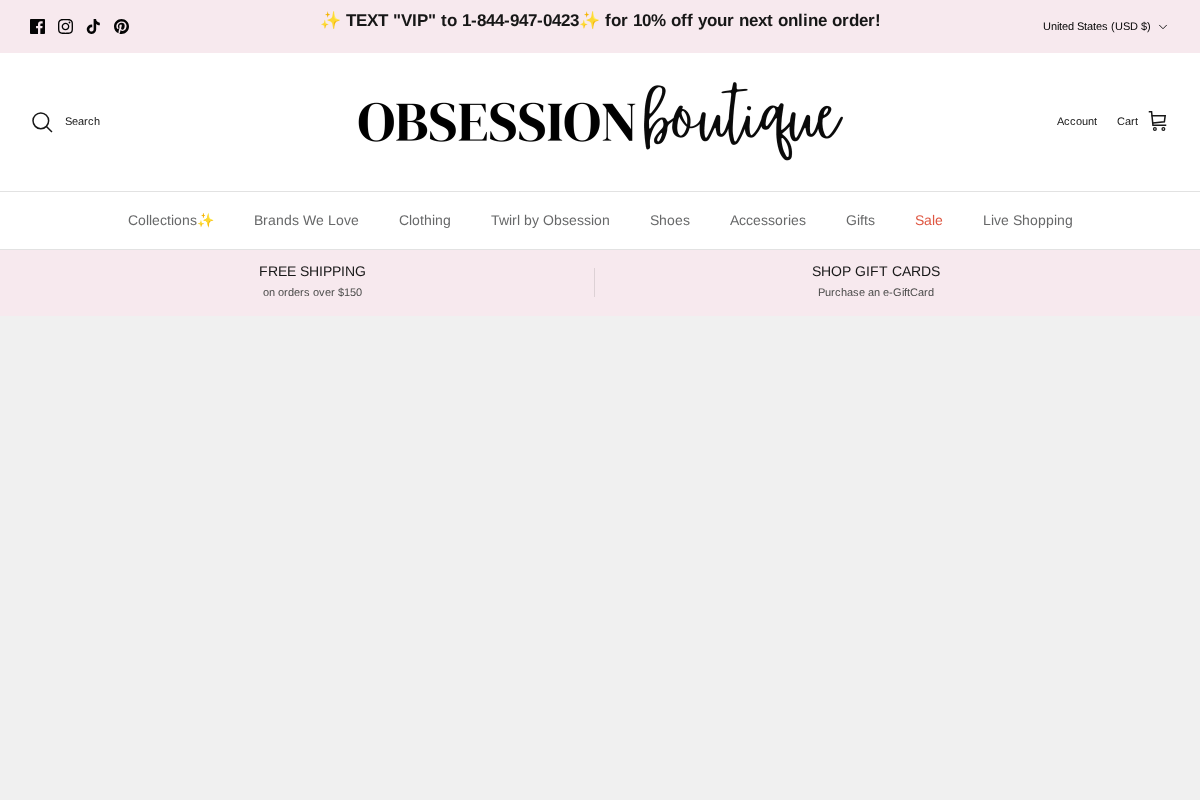 Obsession Boutique homepage screenshot
