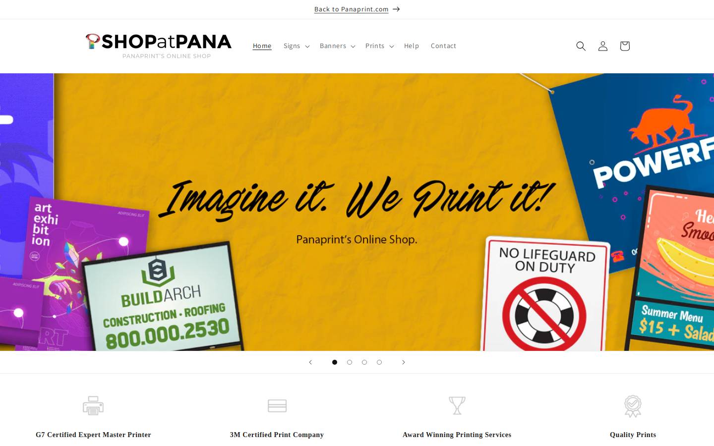 shopatpana.com homepage screenshot