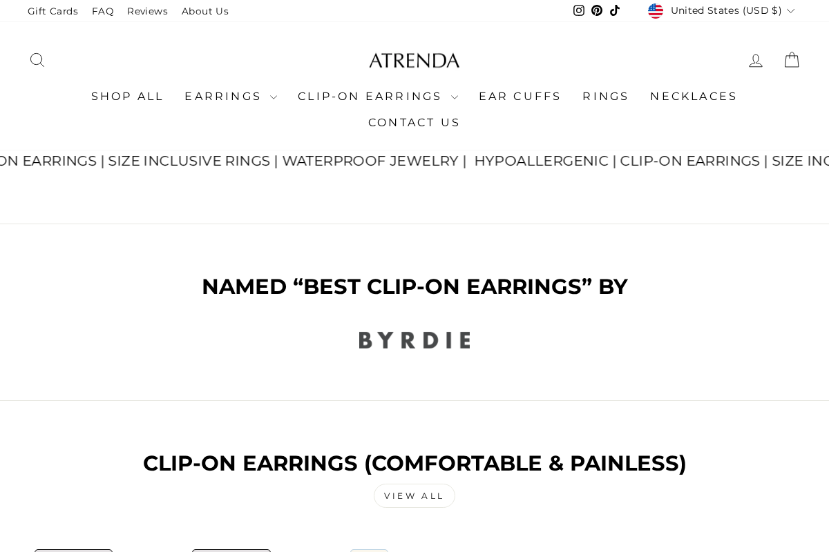 Shopatrenda homepage screenshot