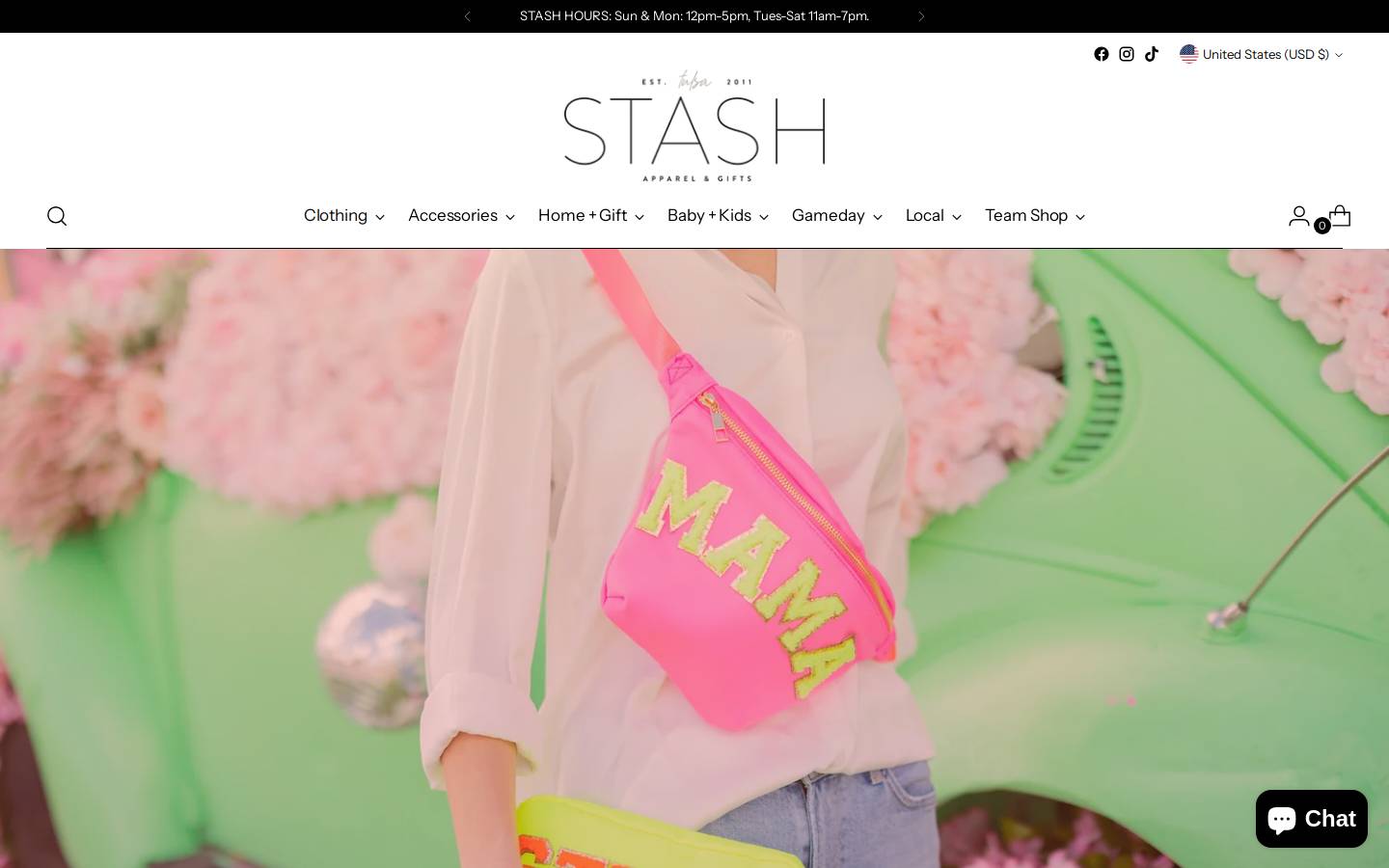 shopatstash.com homepage screenshot