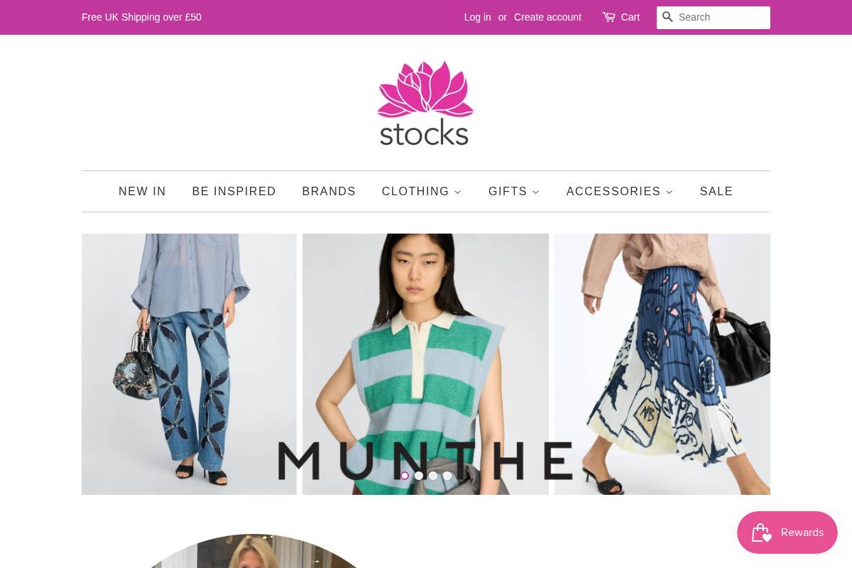 shopatstocks.com homepage screenshot