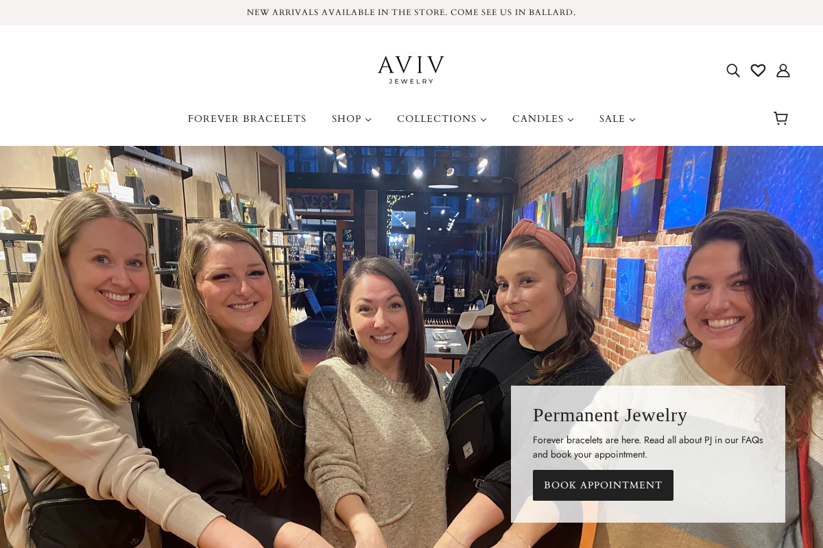 shopaviv.com homepage screenshot