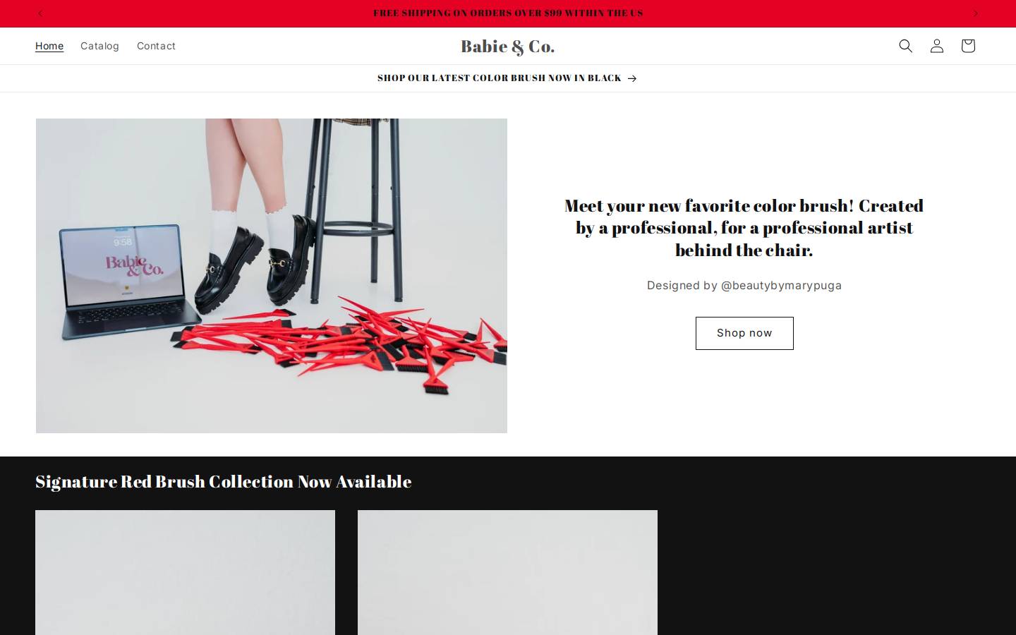 shopbabieandco.com homepage screenshot
