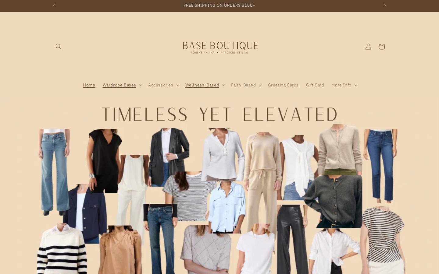 shopbaseboutique.com homepage screenshot