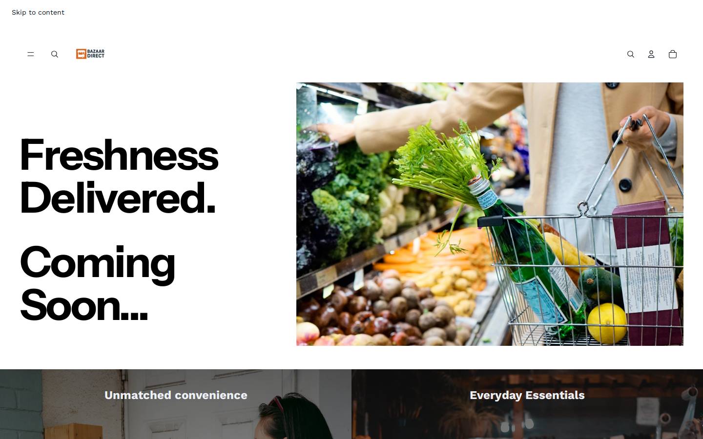 shopbazaardirect.com homepage screenshot