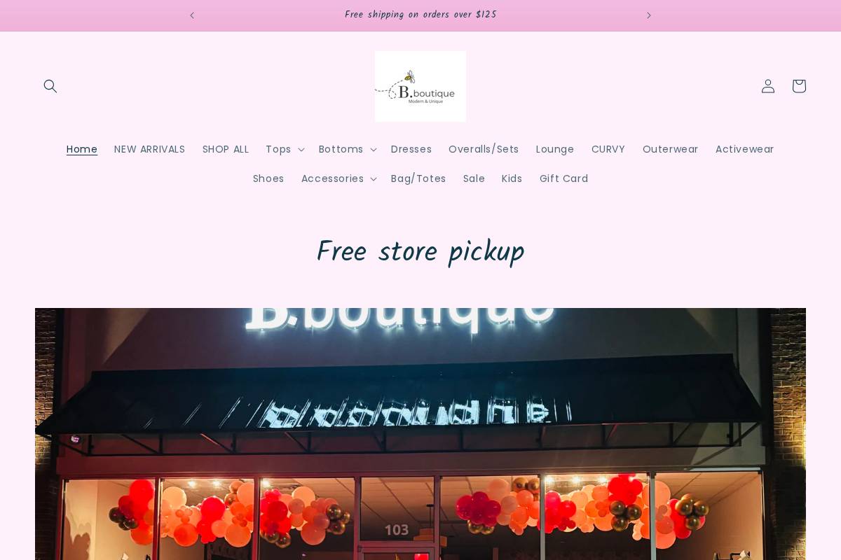 shopbboutique.org homepage screenshot