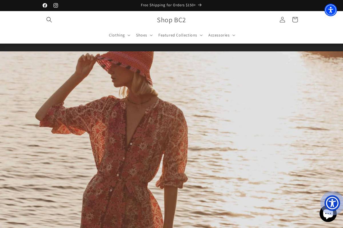 shopbc2.com homepage screenshot