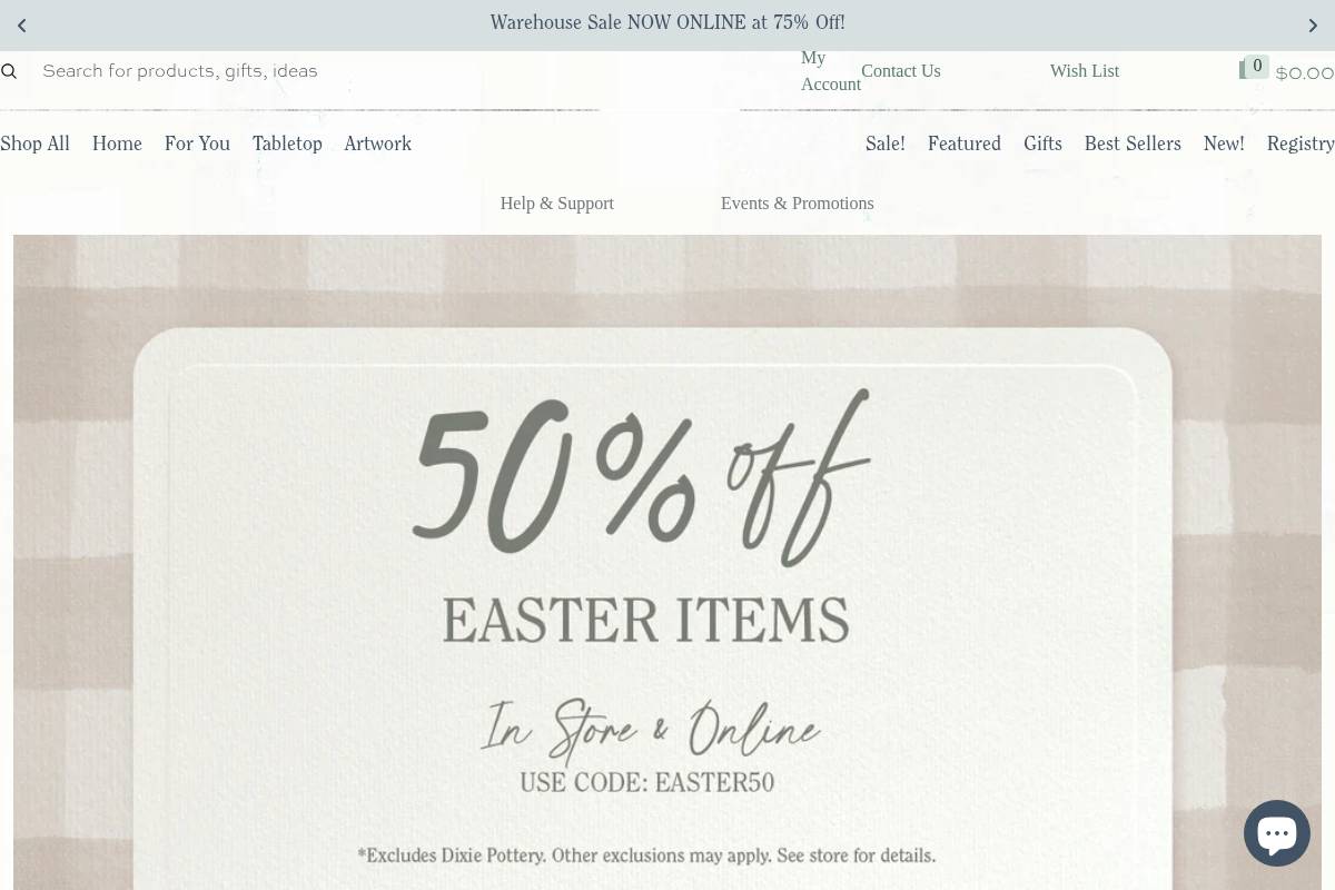 Shopbellavita homepage screenshot