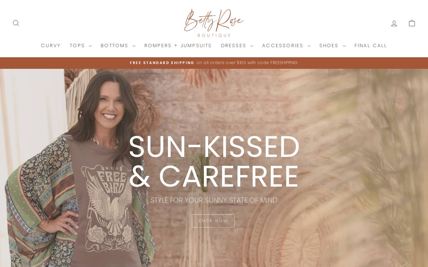 shopbettyrose.com homepage screenshot