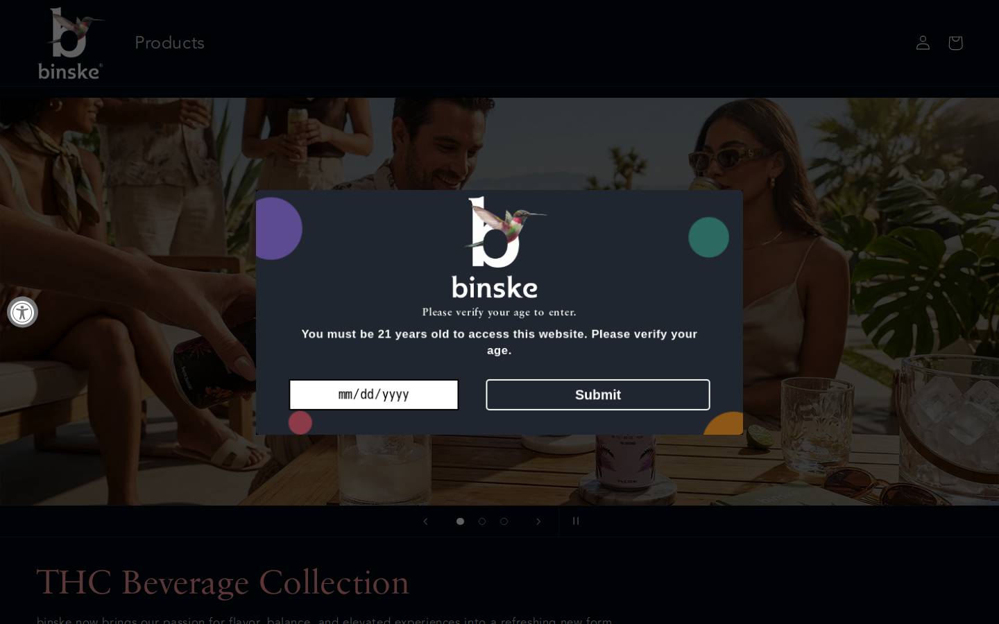 shopbinske.com homepage screenshot
