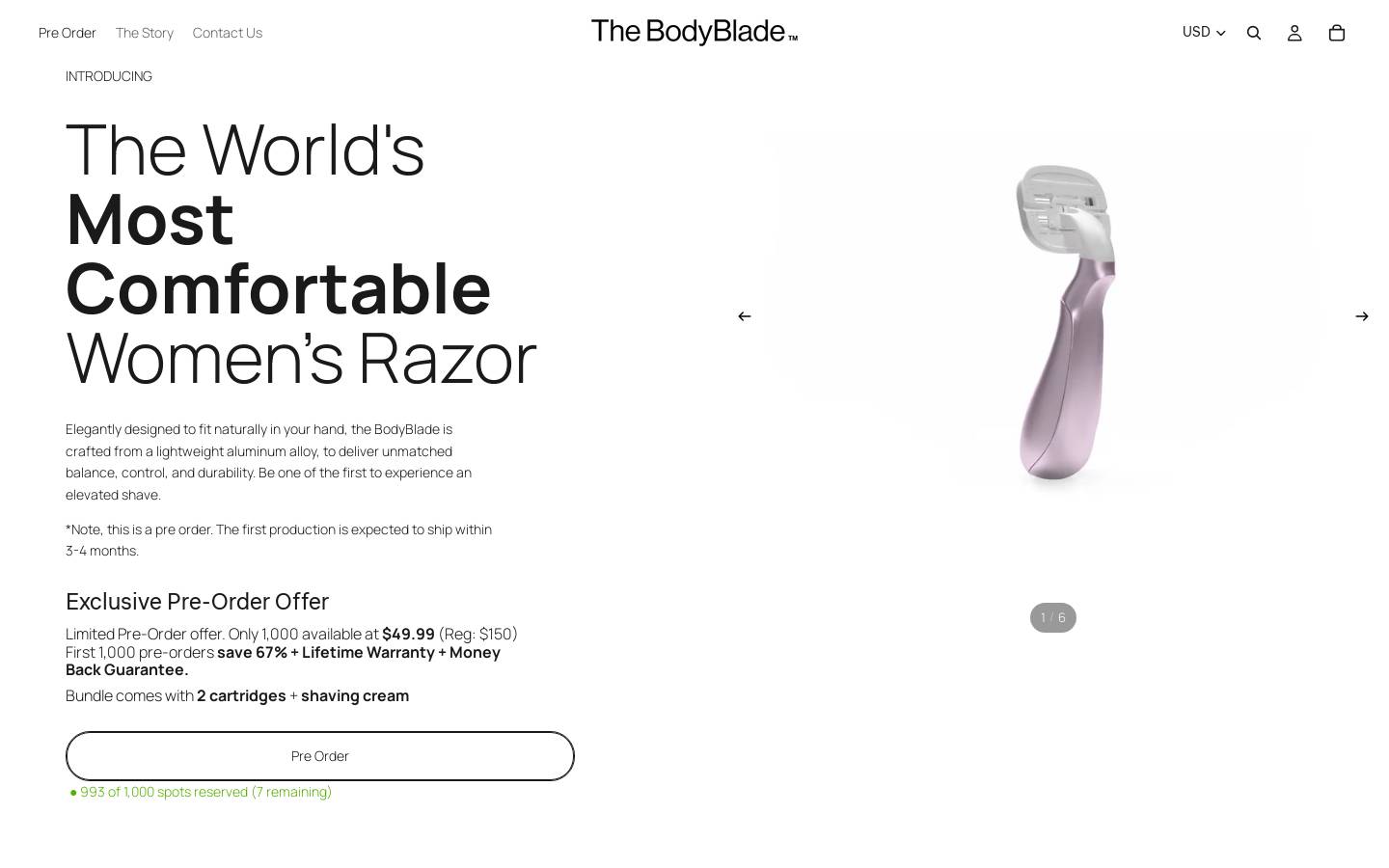 shopbodyblade.com homepage screenshot