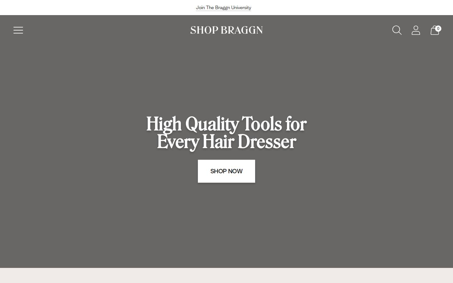 shopbraggn.com homepage screenshot