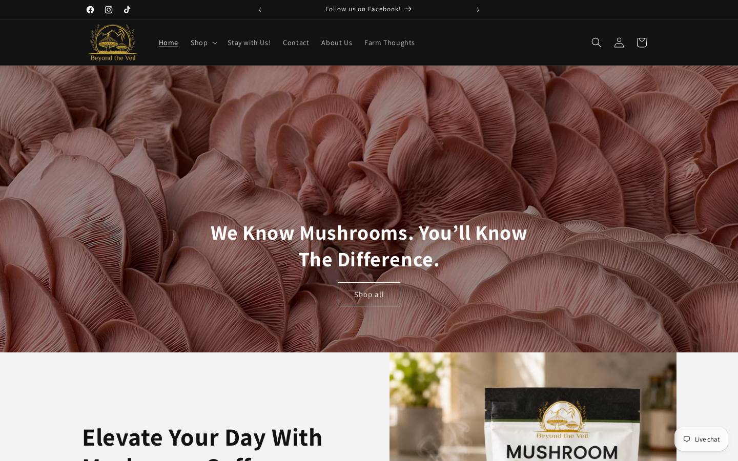 shopbtvfarms.com homepage screenshot