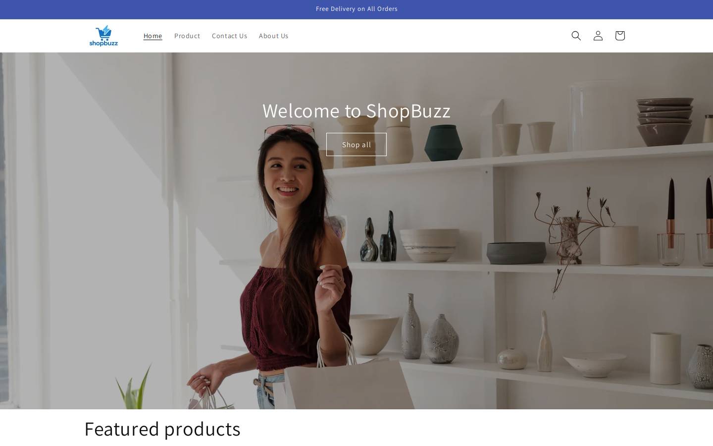 shopbuzz.in homepage screenshot