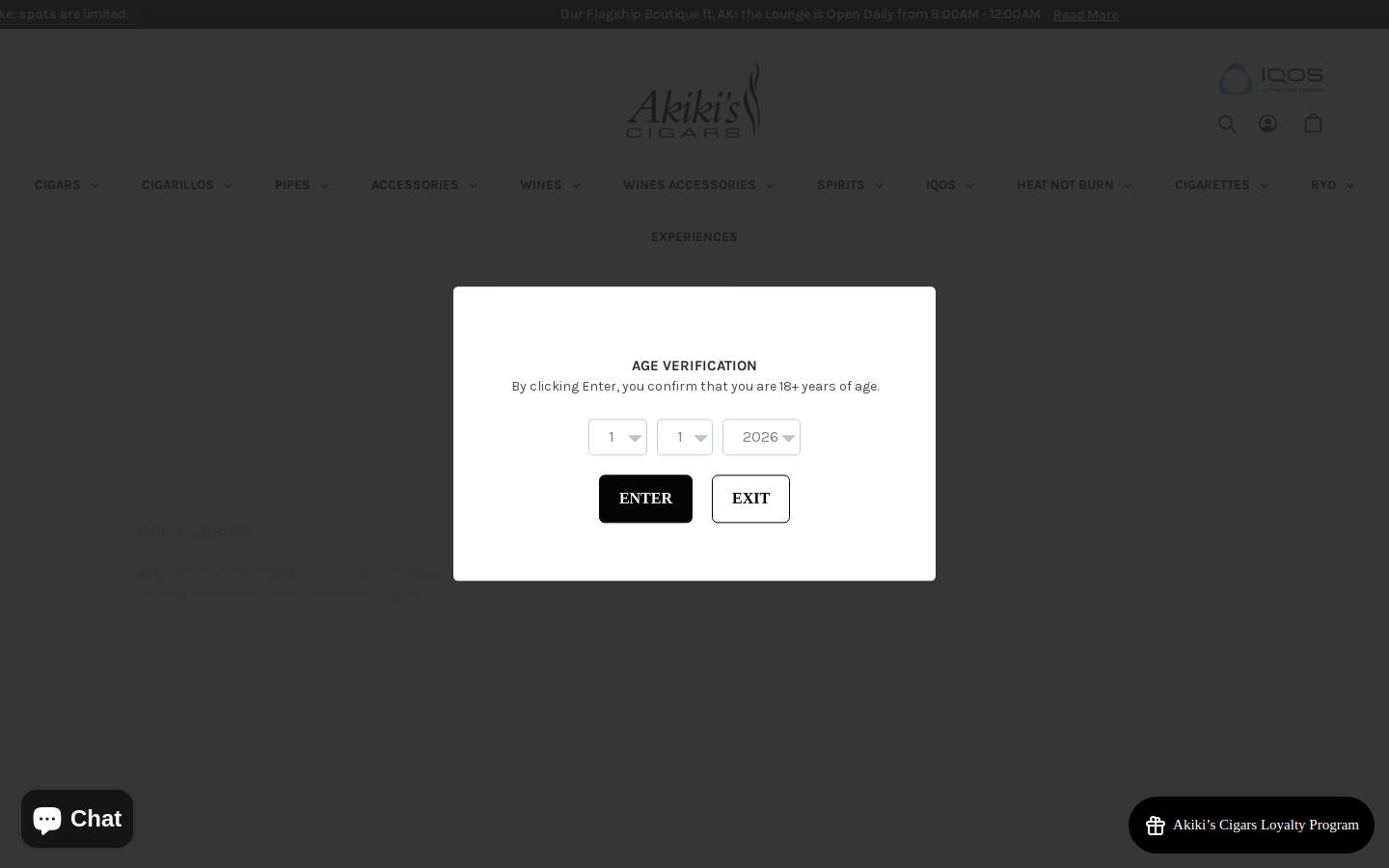 shopbyakikiscigars.com homepage screenshot