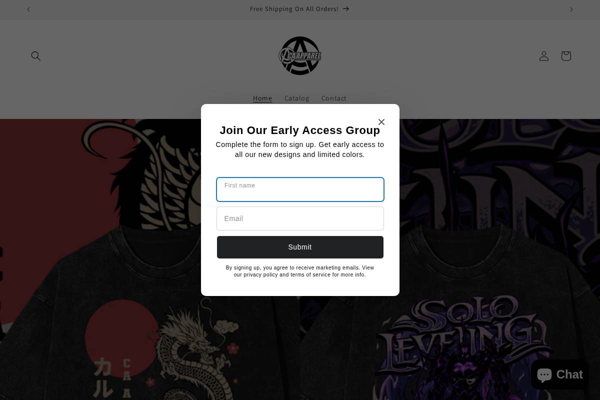 shopca.org homepage screenshot