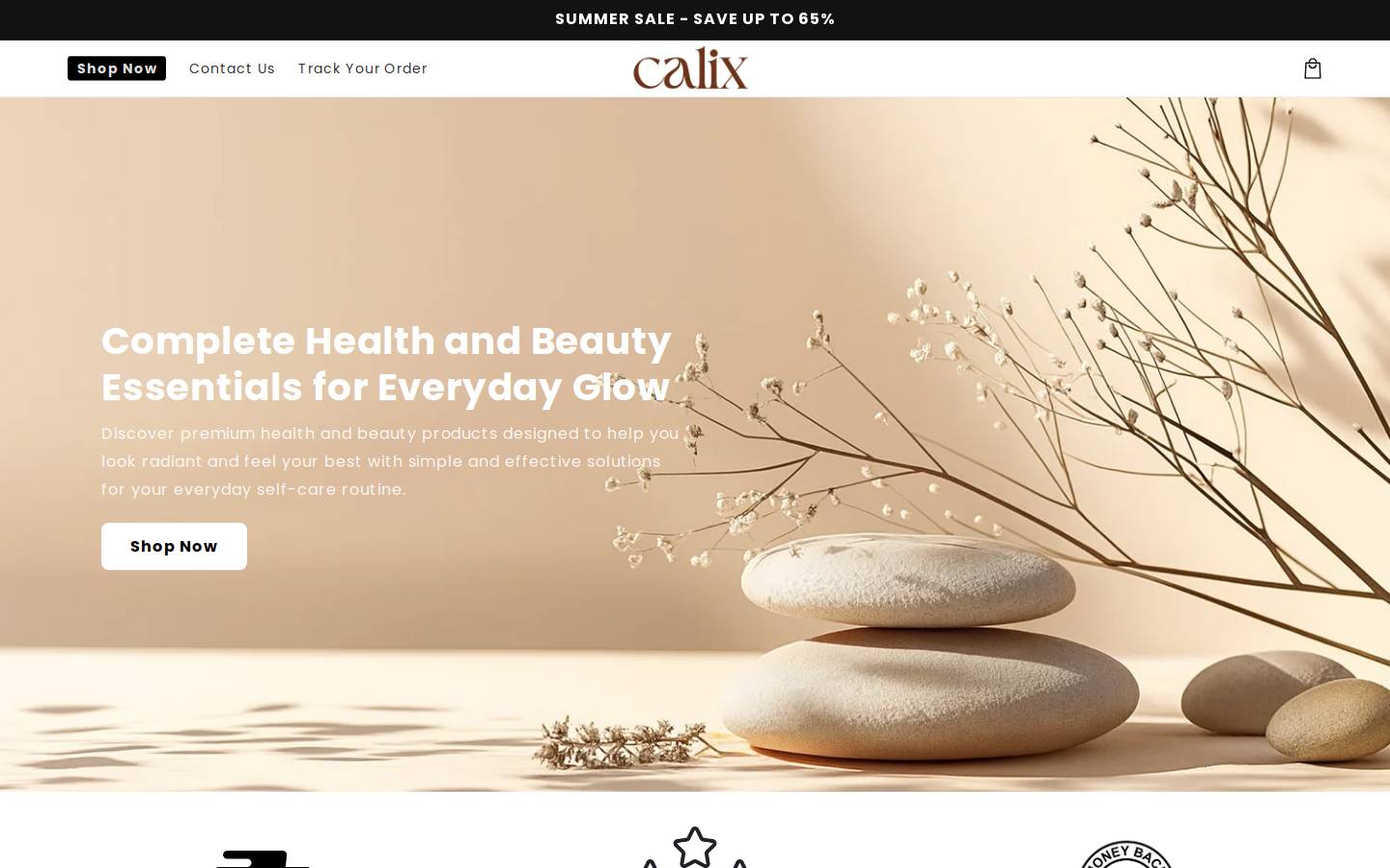 shopcalix.com homepage screenshot