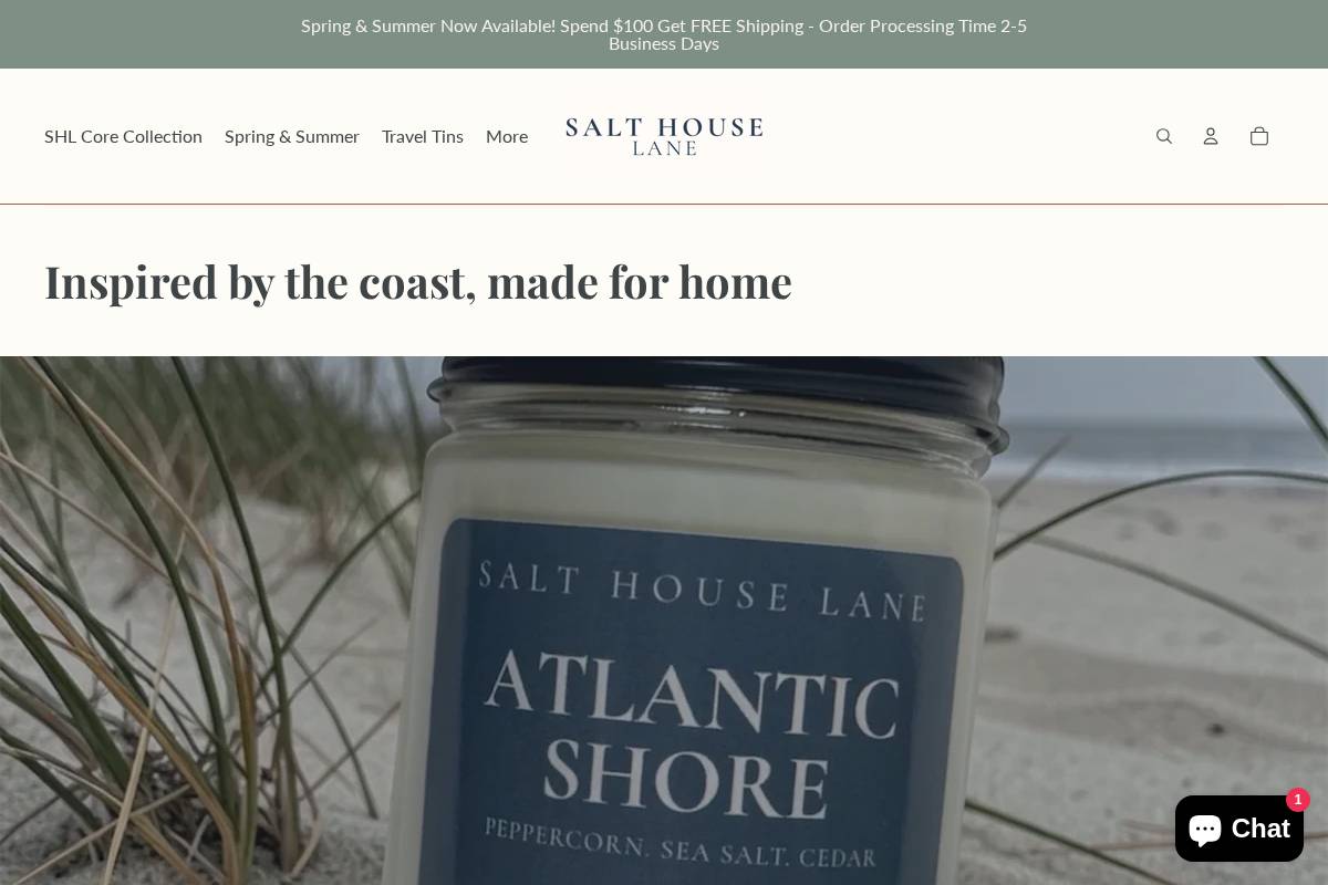 shopcamcandles.com homepage screenshot