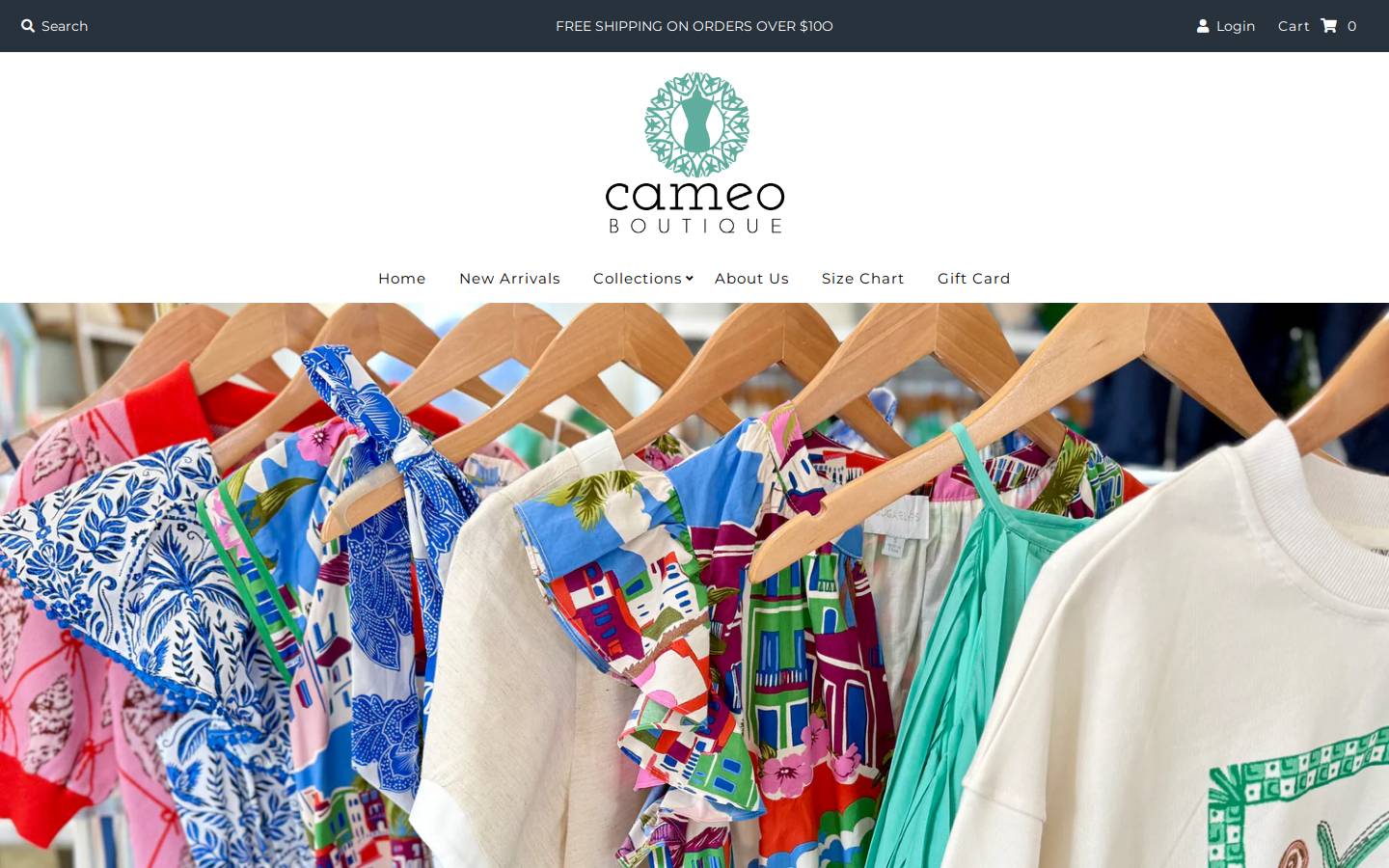 shopcameo.boutique homepage screenshot