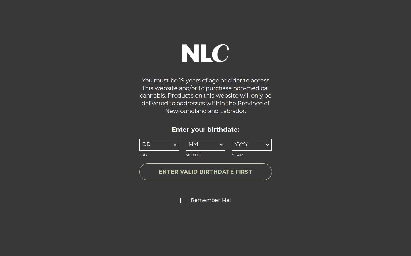 Cannabis NL homepage screenshot
