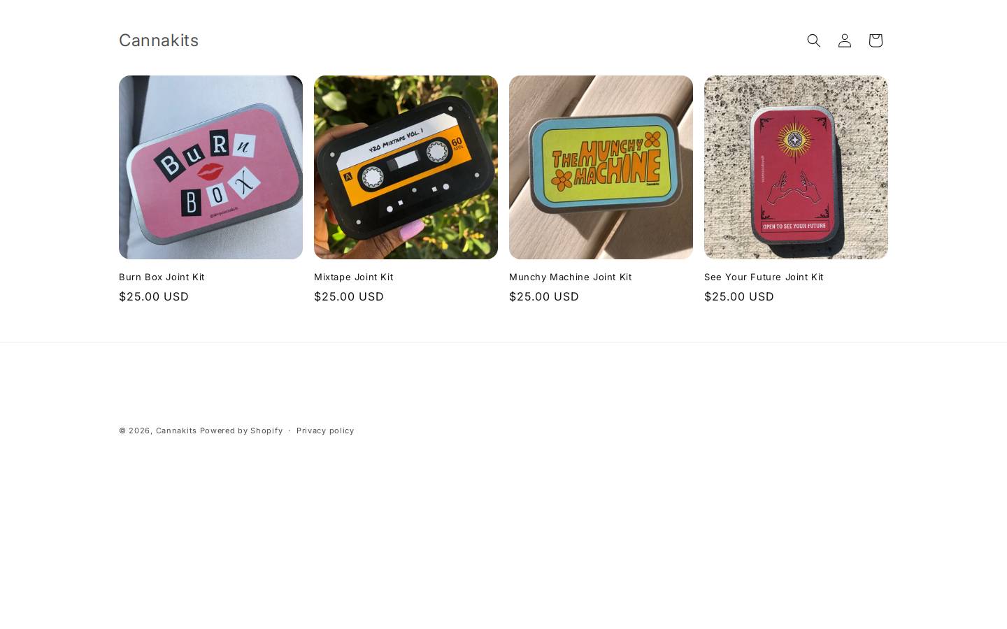 shopcannakits.com homepage screenshot