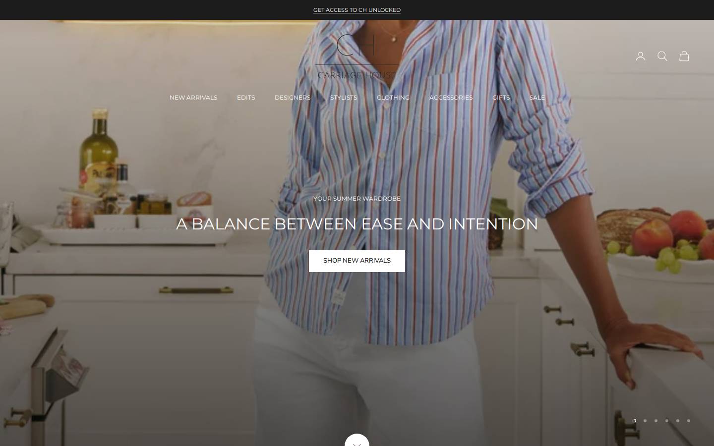 shopcarriagehouse.com homepage screenshot