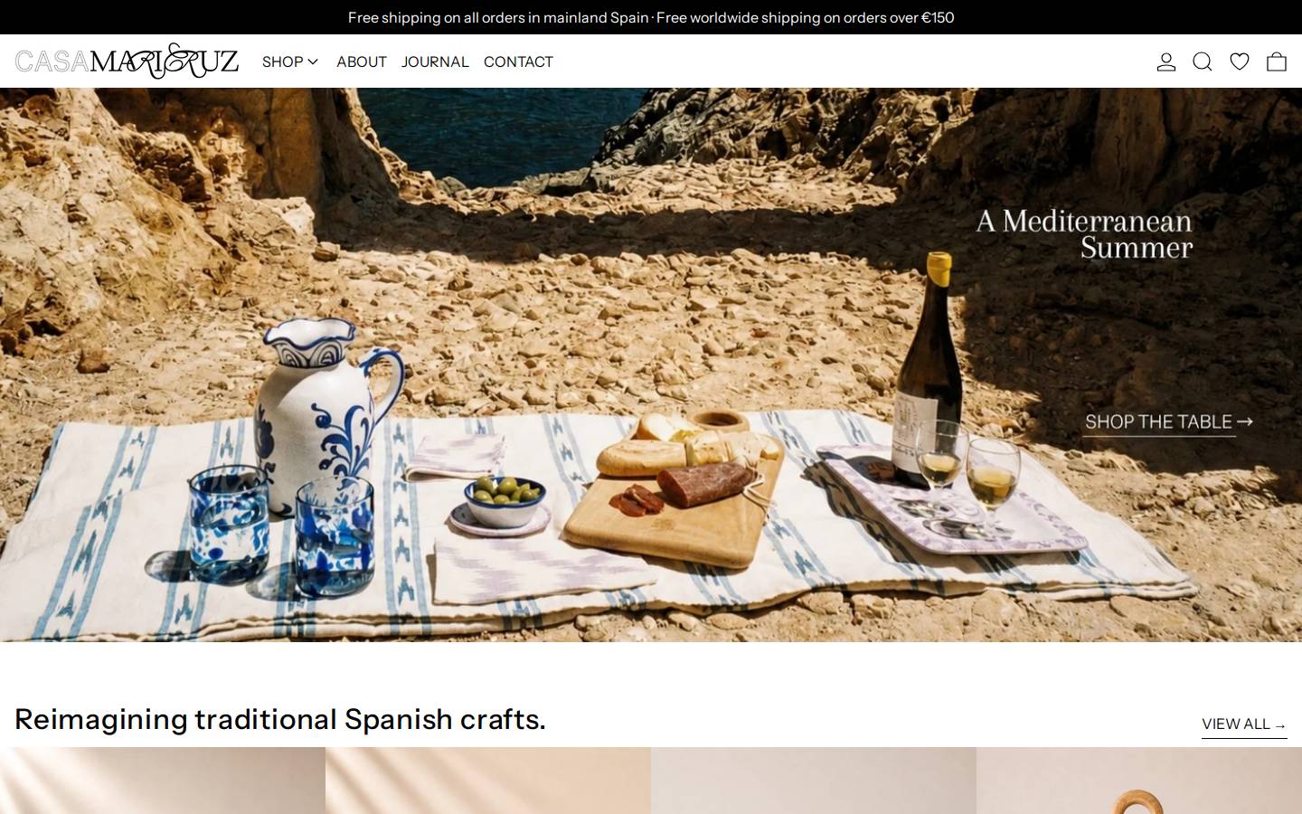 shopcasamaricruz.com homepage screenshot