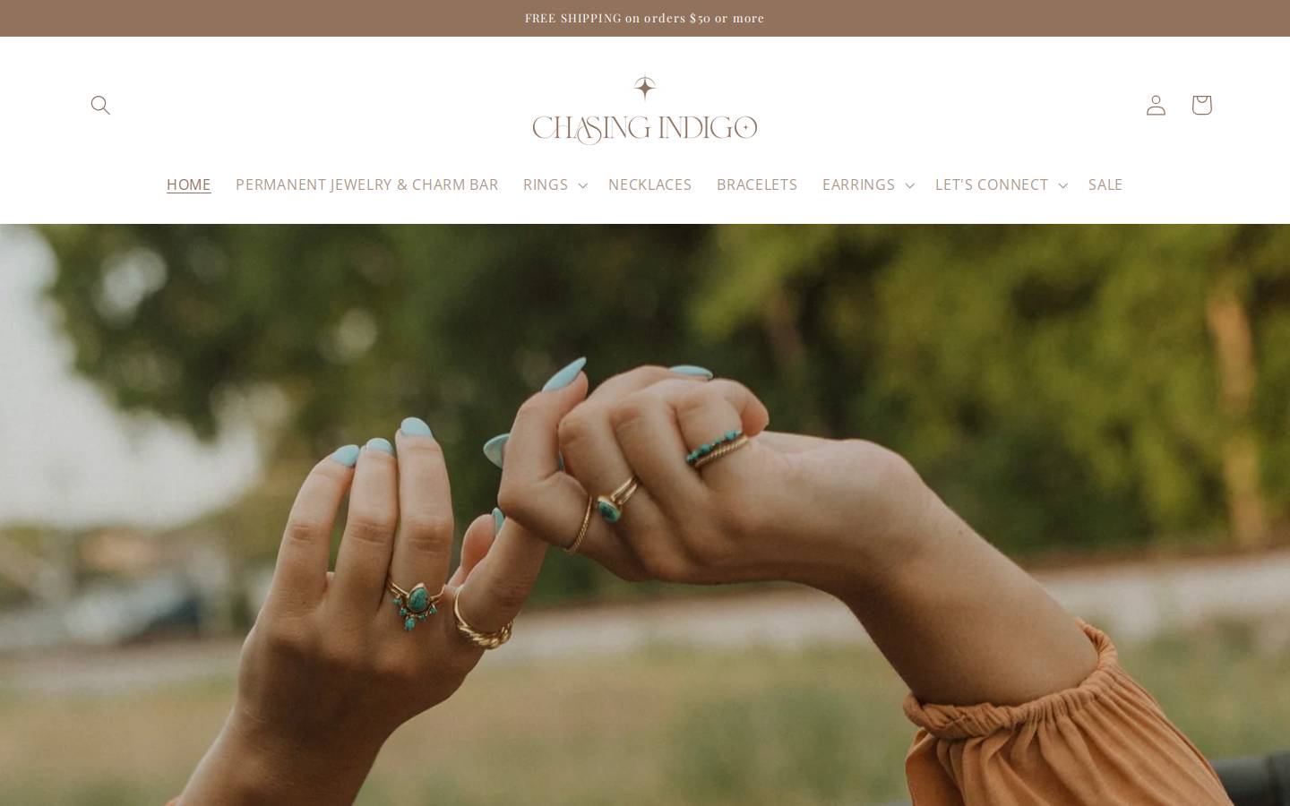 shopchasingindigo.com homepage screenshot