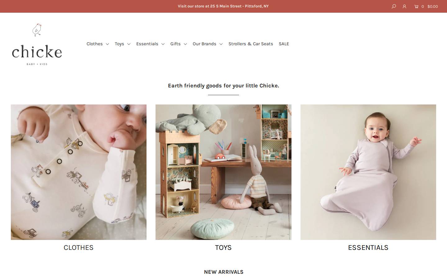 Shopchicke homepage screenshot