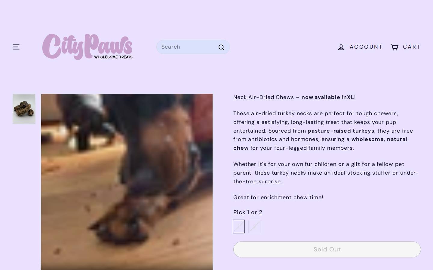 shopcitypaws.com homepage screenshot