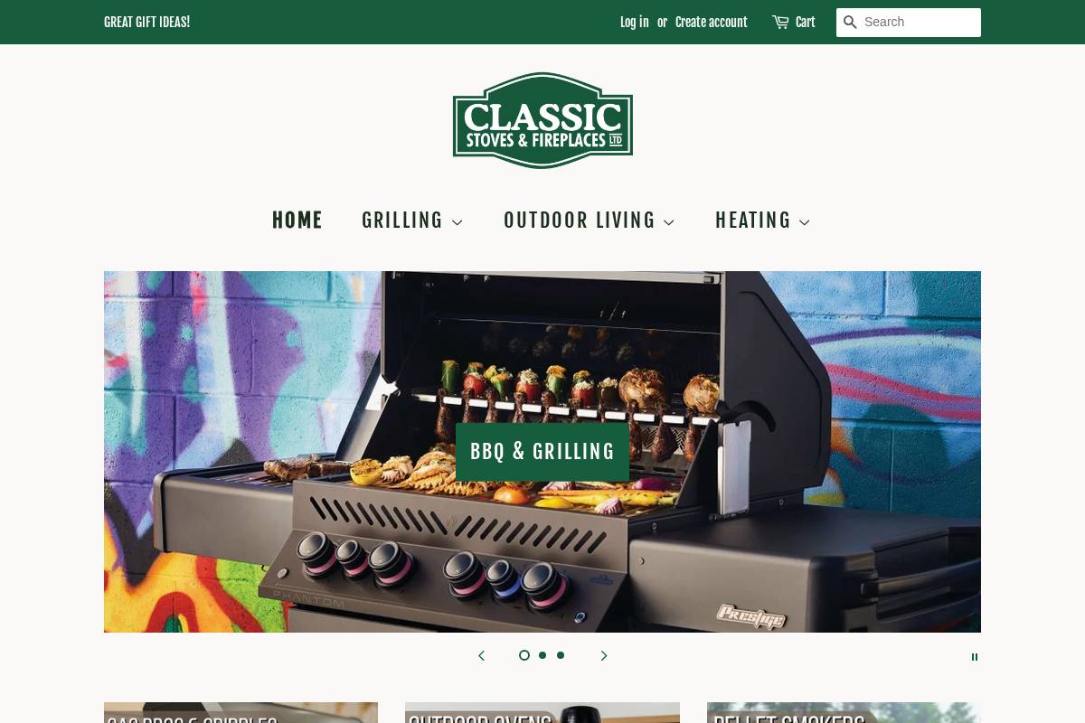 shopclassic.ca homepage screenshot