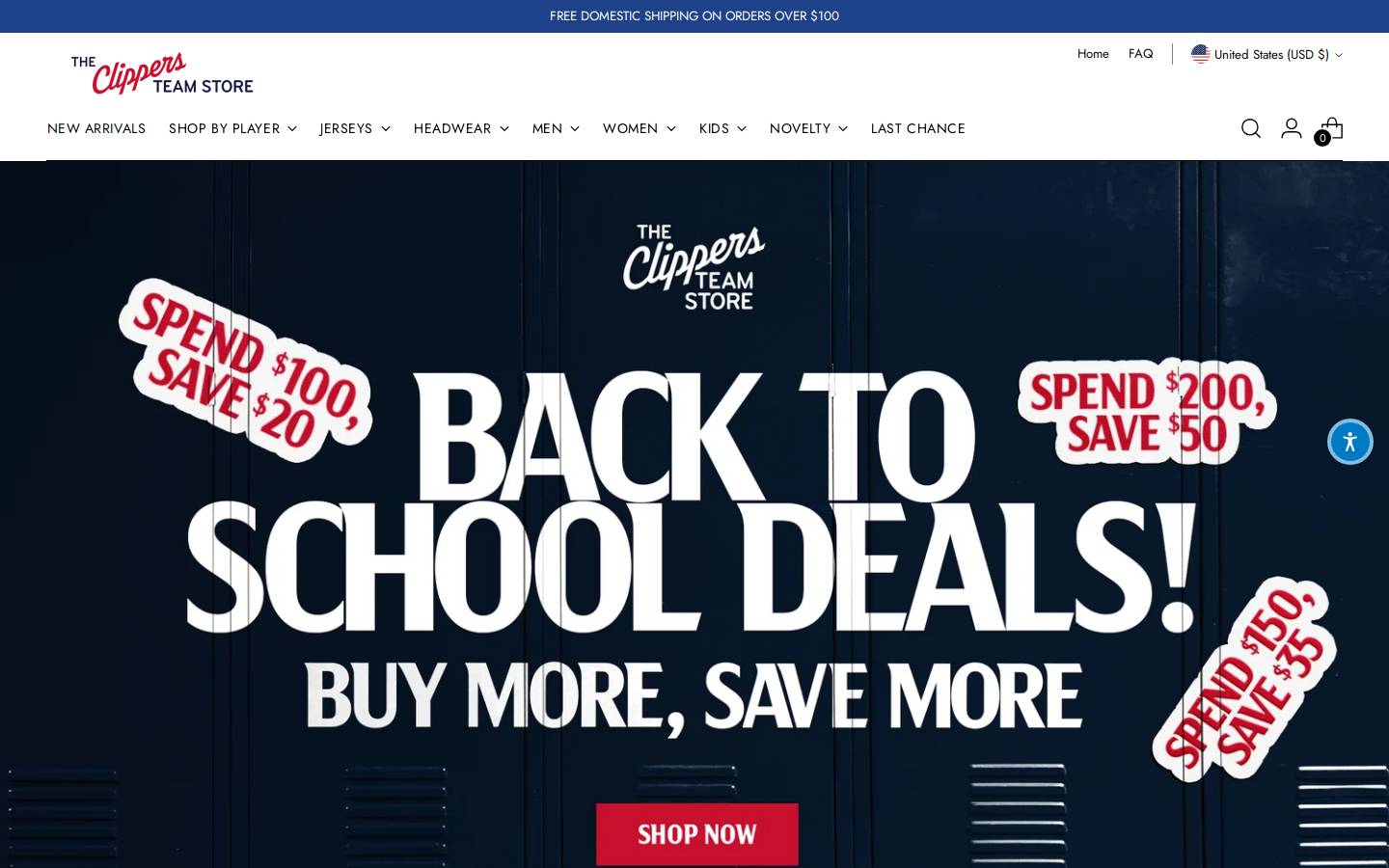 shopclippers.com homepage screenshot