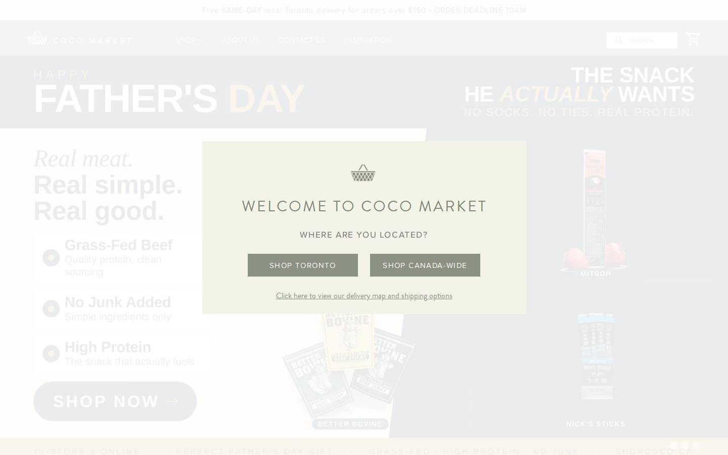 shopcoco.ca homepage screenshot