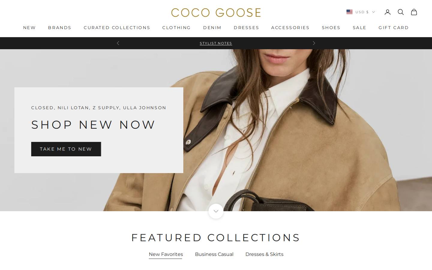 shopcocogoose.com homepage screenshot