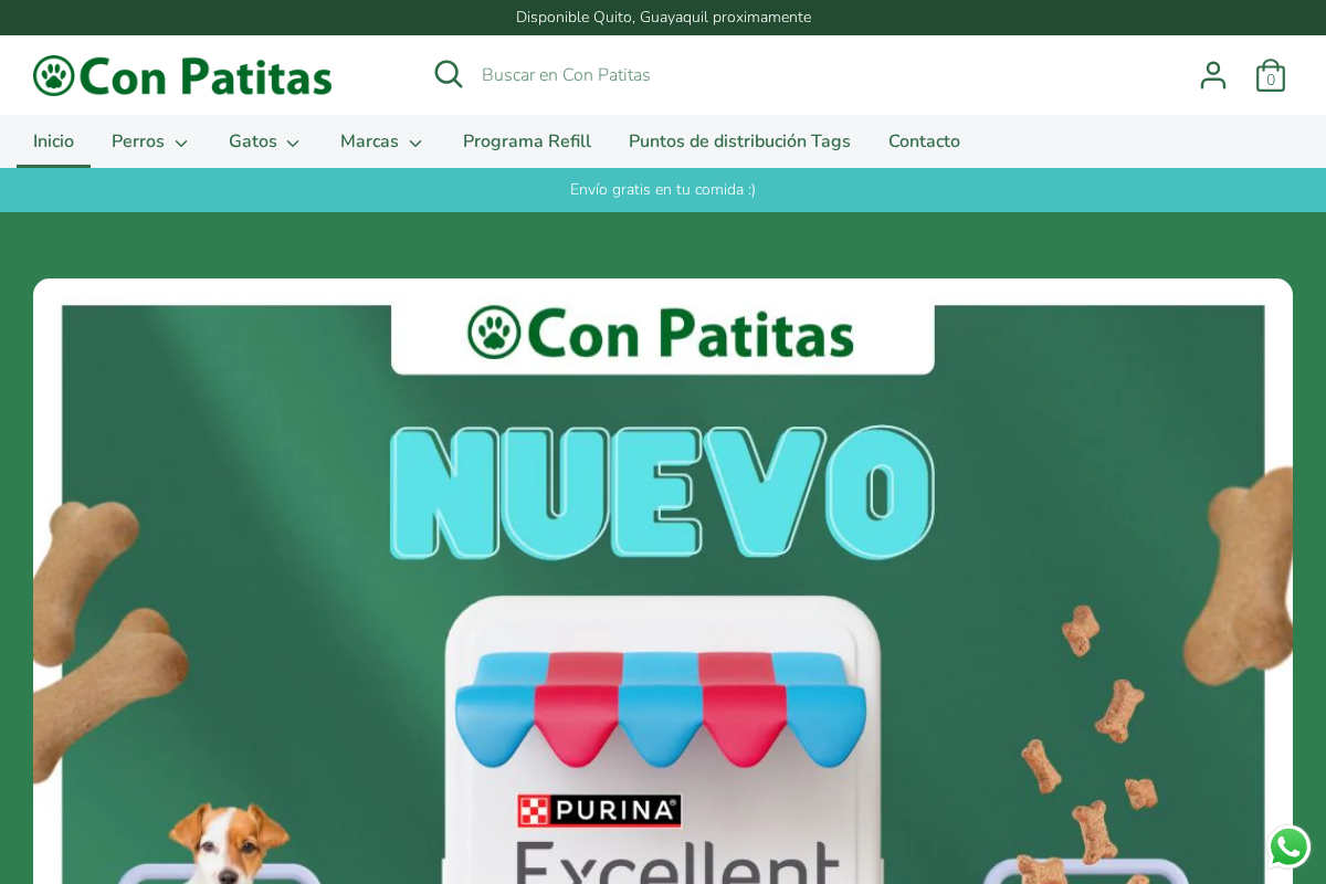 Con Patitas homepage screenshot