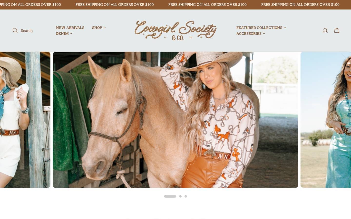 shopcowgirlvogue.com homepage screenshot