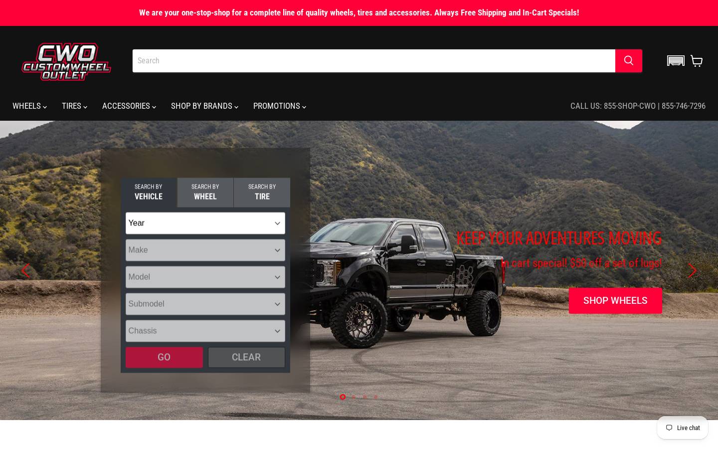 shopcwo.com homepage screenshot
