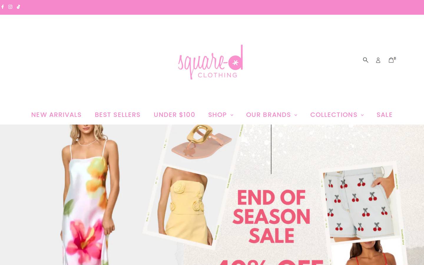 shopd2clothing.com homepage screenshot