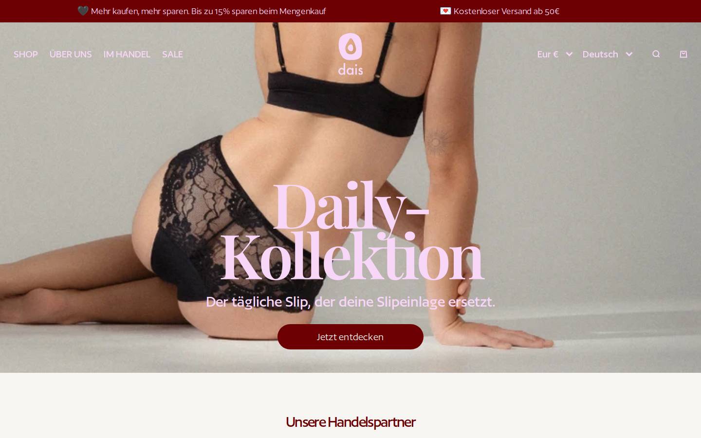 shopdais.com homepage screenshot