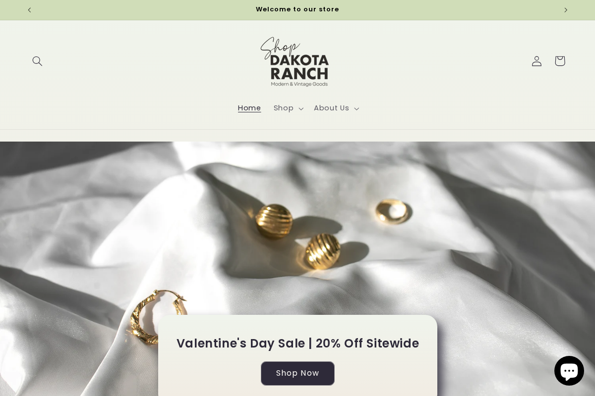 Shop Dakota Ranch homepage screenshot
