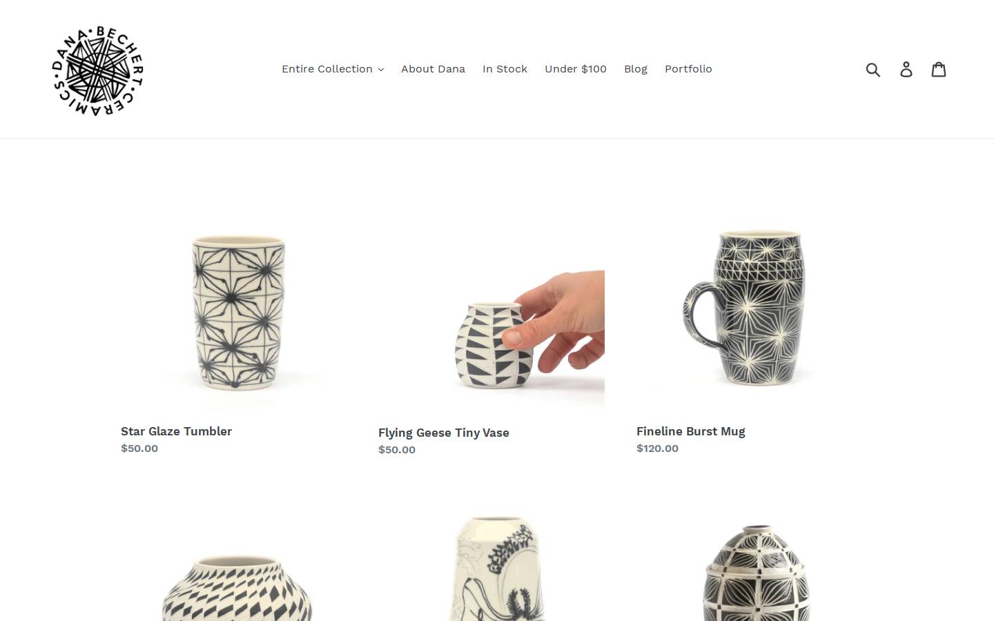 shopdanabechert.com homepage screenshot