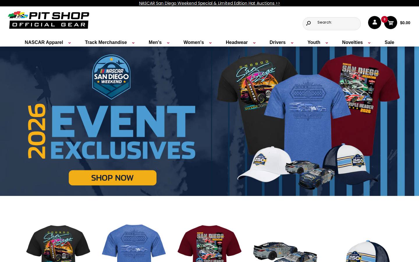 shopdaytona500.com homepage screenshot
