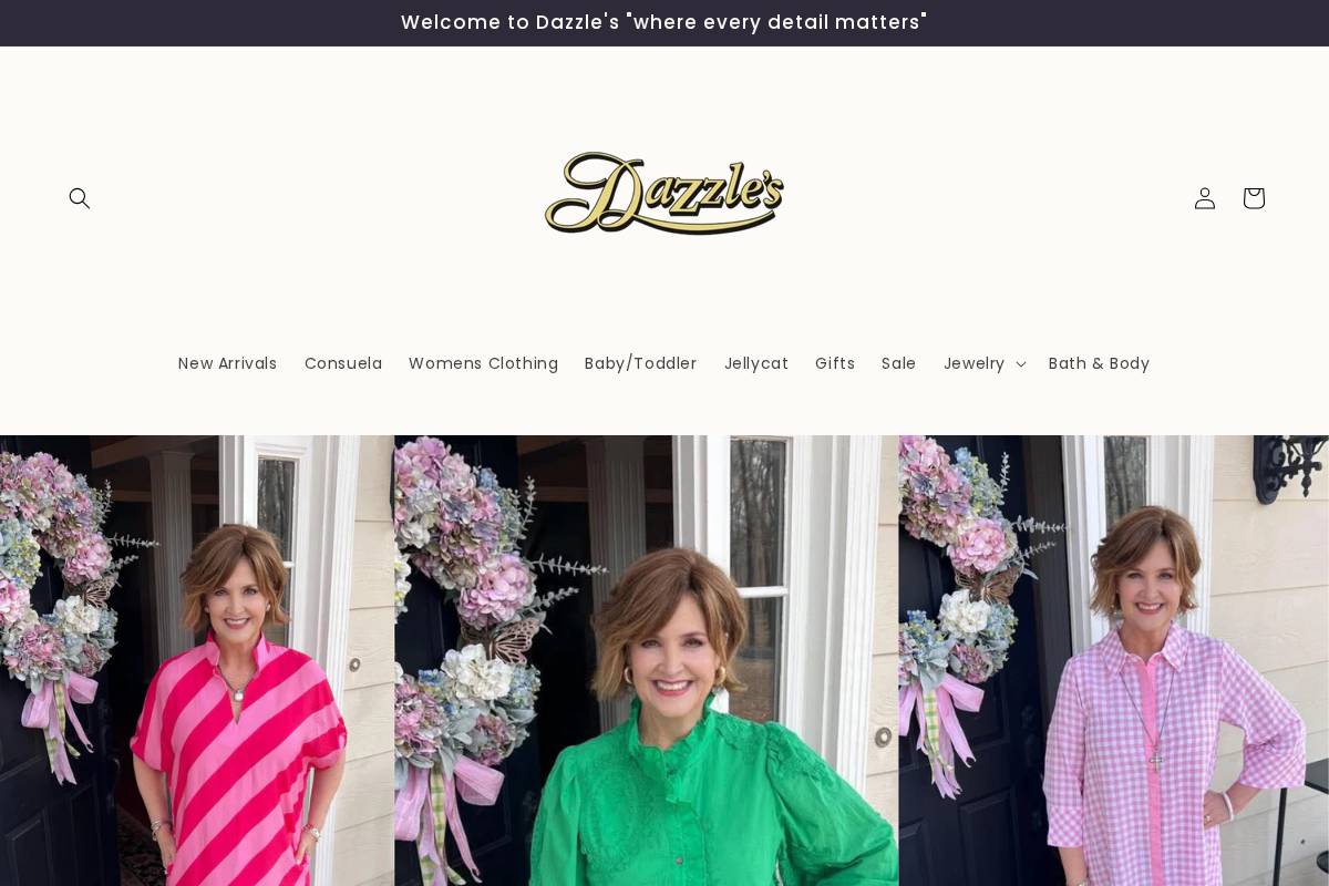 shopdazzlescollection.com homepage screenshot