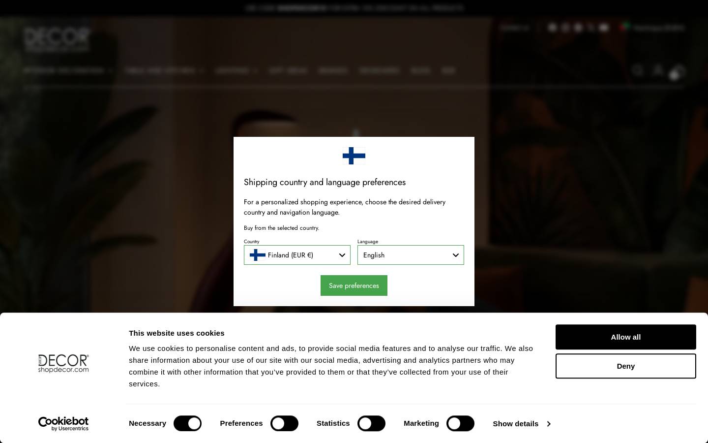 SHOPDECOR homepage screenshot