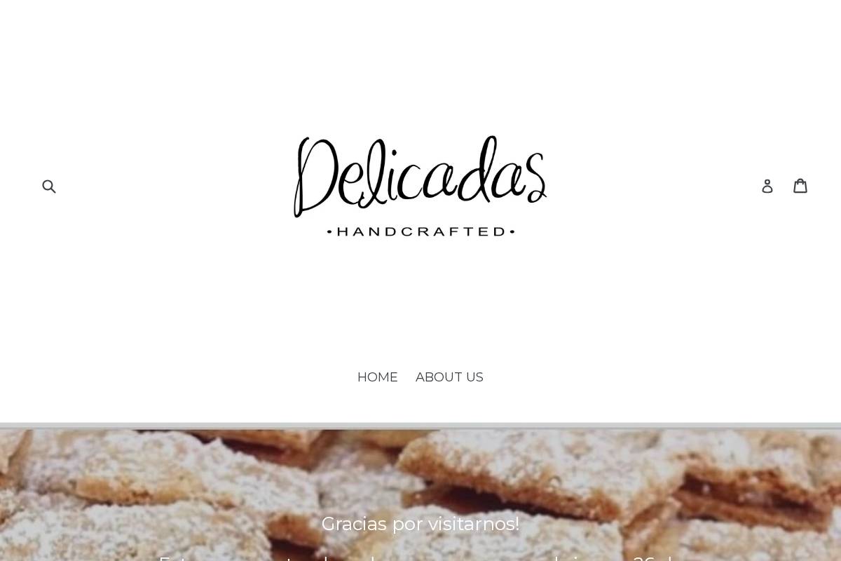 shopdelicadas.com homepage screenshot