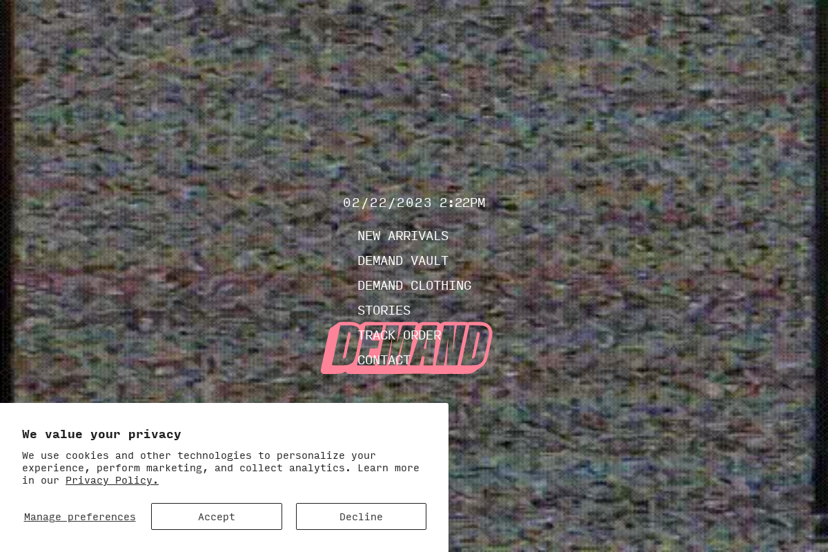 ShopDemand homepage screenshot